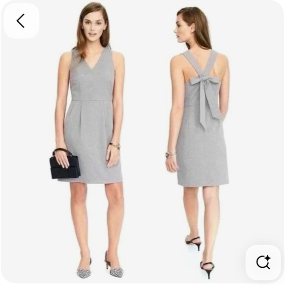 Banana Republic Cocktail Bow Dress - V-neck with pockets - Picture 1 of 8